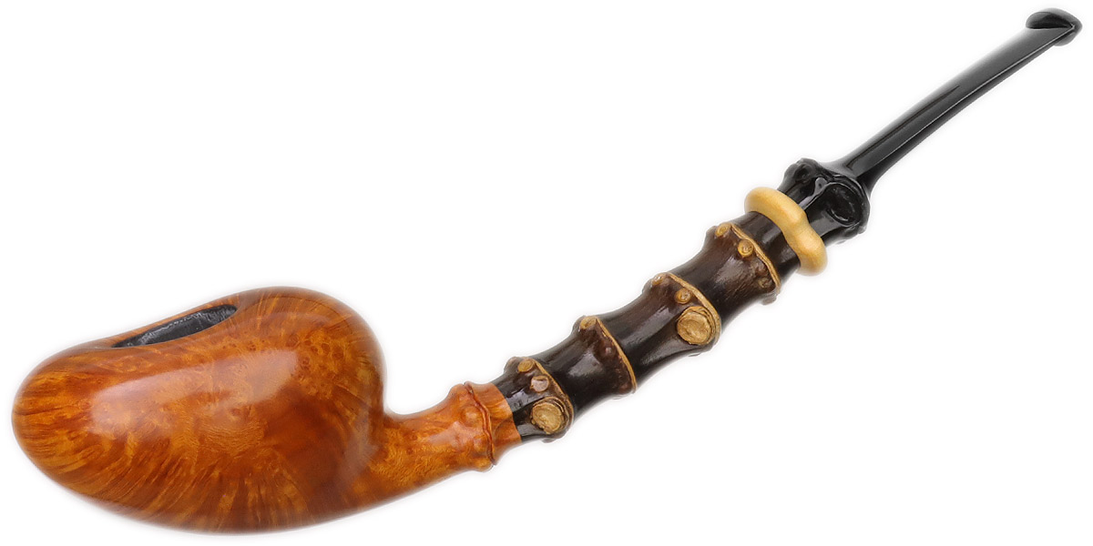 Ping Zhan Smooth Acorn with Bamboo and Boxwood | 10th Annual Global Pipe Making Exposition | Daily Reader