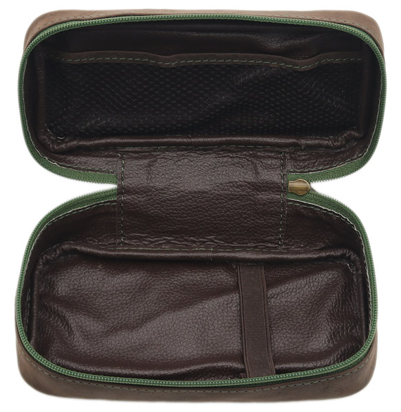 Stands & Pouches Neerup Leather 1 Pipe Pouch Green