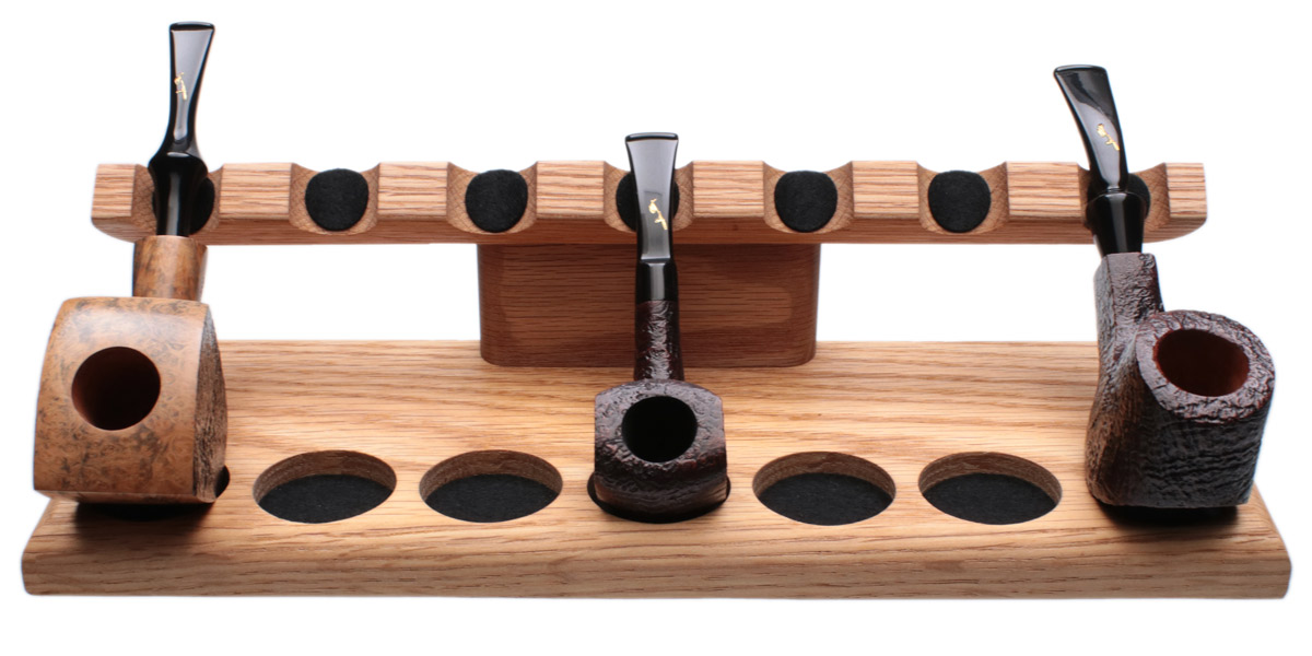Stands & Pouches Neal Yarm 7 Pipe Stand Tilt Head Oak