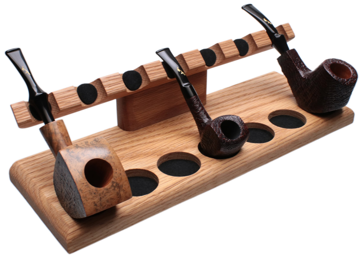 Stands & Pouches Neal Yarm 7 Pipe Stand Tilt Head Oak