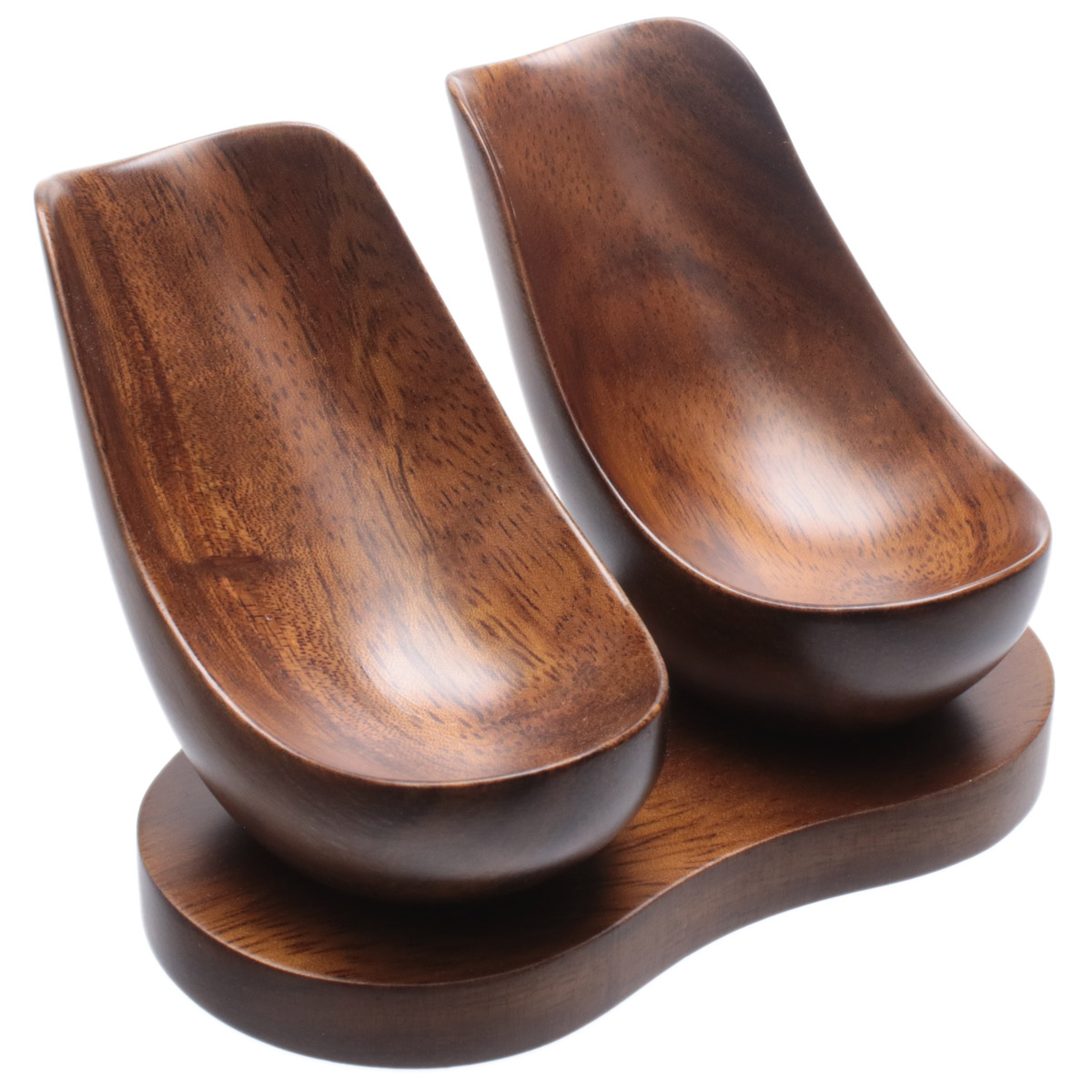 Stands & Pouches Indian Walnut 2 Pipe Stand