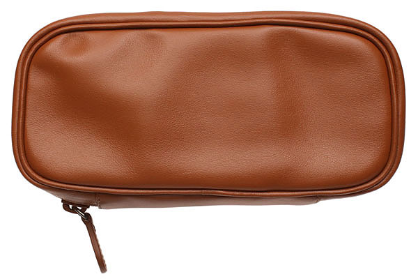 Stands & Pouches Castello Leather 2 Pipe Tobacco Pouch Russet