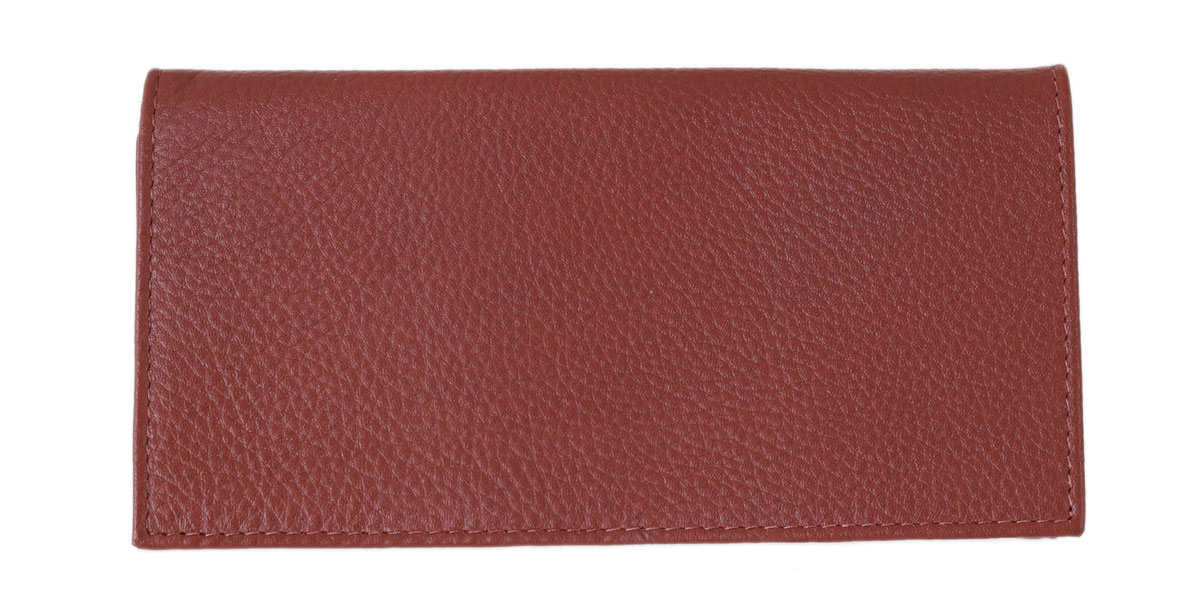 Stands & Pouches Leather Roll Up Tobacco Pouch Brown