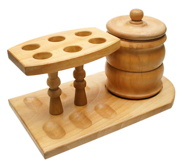 Stands & Pouches Six Pipe Stand with Jar