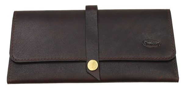 Stands & Pouches Chacom Leather Retro Roll Up Pouch - Brown