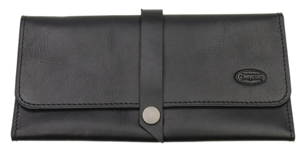 Stands & Pouches Chacom Leather Retro Roll Up Pouch - Noir