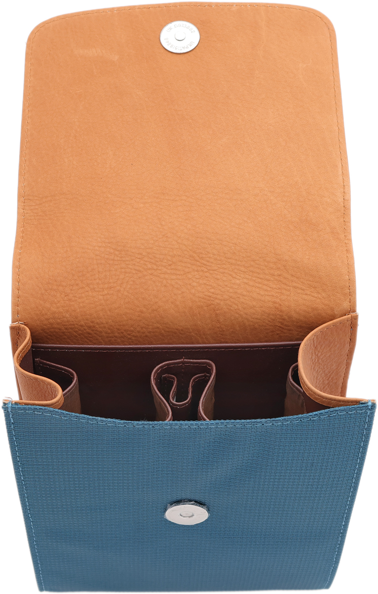 Stands & Pouches Vauen Easy Pouch 2 Pipe Bag - Petrol Blue