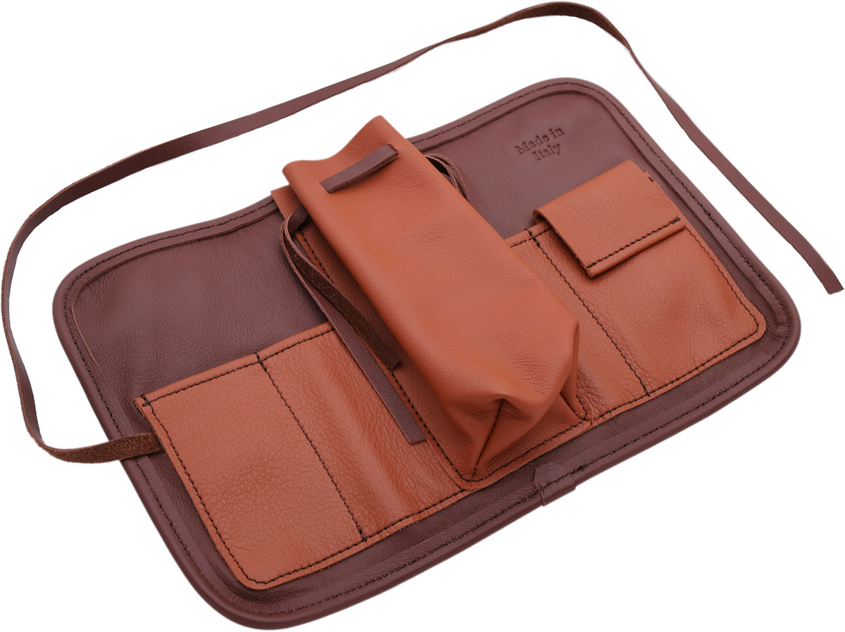 Stands & Pouches Claudio Albieri 1-Pipe Roll Up - Chestnut