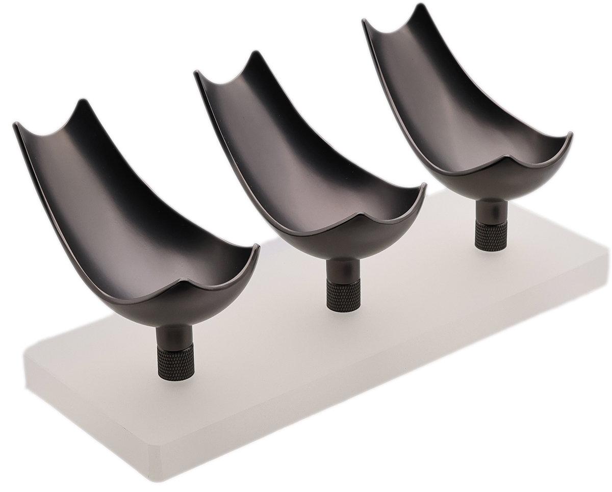 Stands & Pouches 8deco Pipe Stand - 3 Pipe Gunmetal
