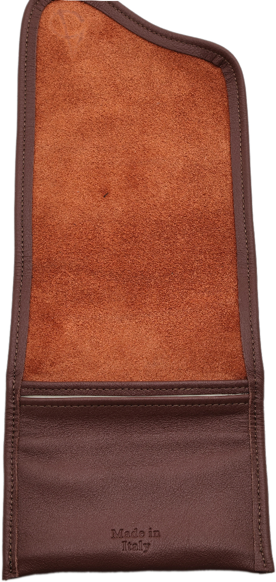 Stands & Pouches Claudio Albieri Roll Up Double Tobacco Pouch - Russet/Chestnut