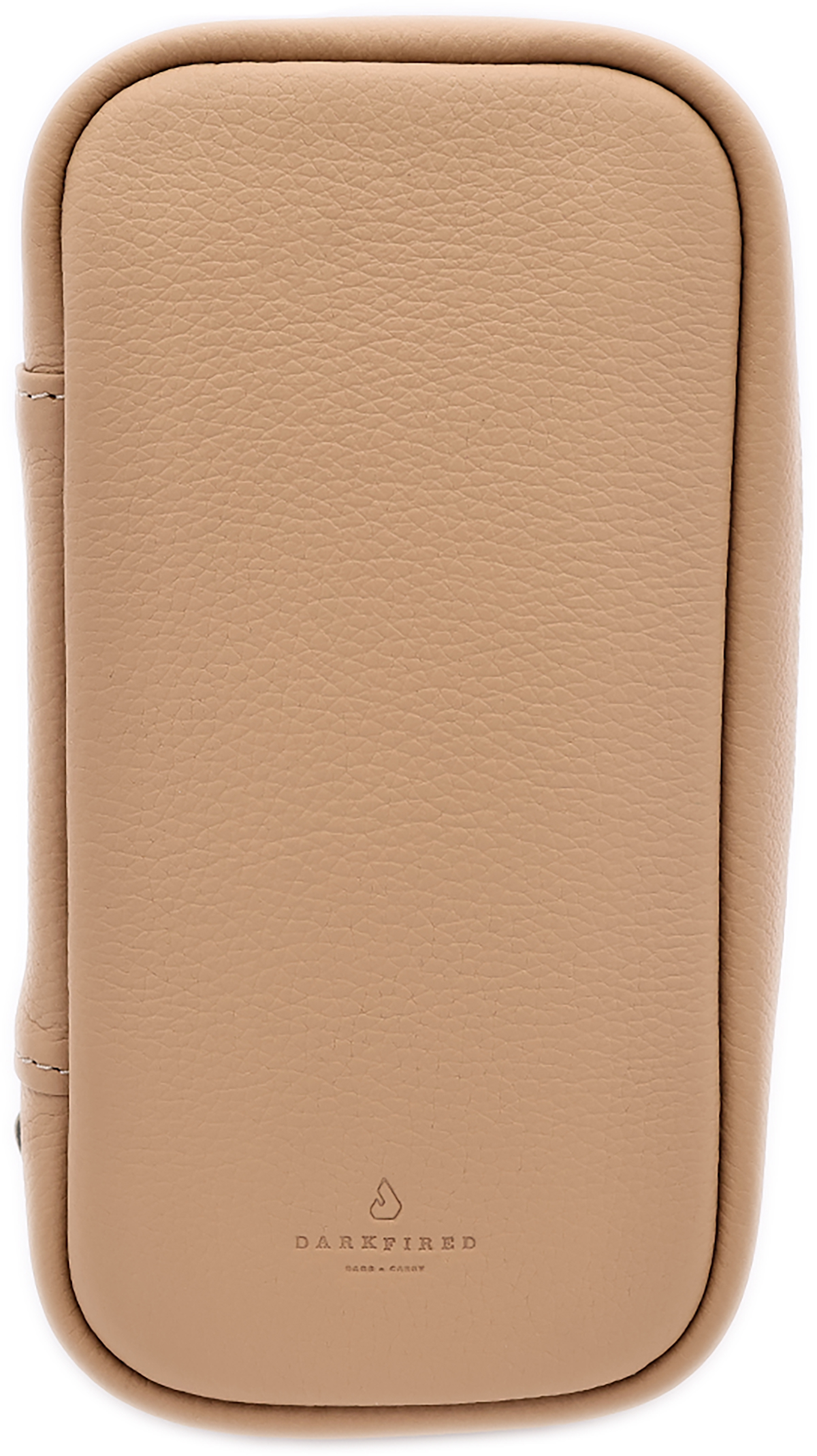 Stands & Pouches Dark Fired Leather 2-Pipe Bag Tan