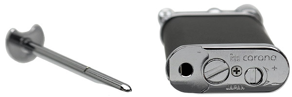 Lighters IM Corona Pipe Lighter - Old Boy Black and Chrome