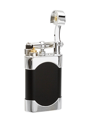 Lighters Kiribi Pipe Lighter - Mikazuki Short  Black Matte