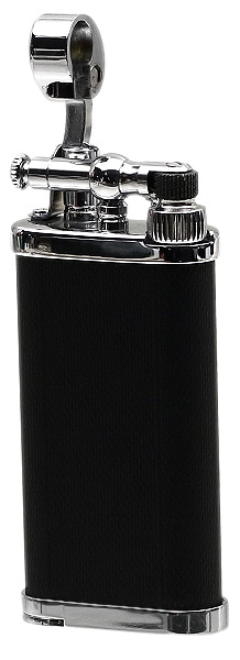 Lighters IM Corona Old Boy Black & Chrome Engine Turned