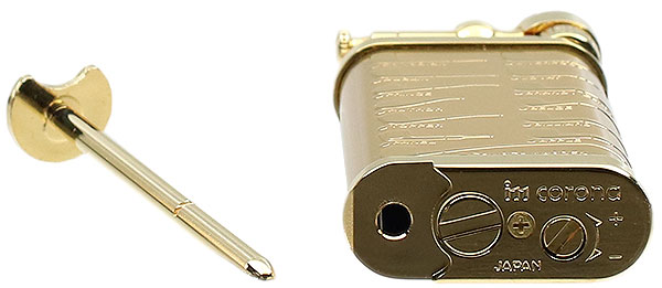 Lighters IM Corona Old Boy Gold Plate Pipe Design