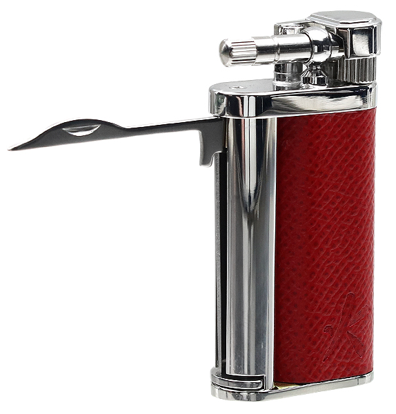 Lighters Kiribi Tomo Red Leather
