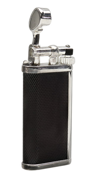 Lighters Dunhill Unique Barley Black & Silver Plate