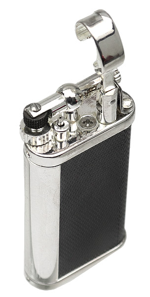Lighters Dunhill Unique Barley Black & Silver Plate