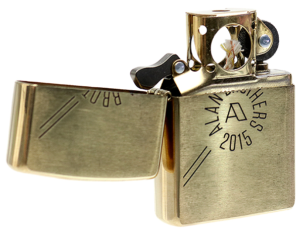 Lighters Alan Brothers Brass Zippo Pipe Lighter