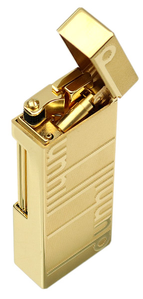 Lighters Dunhill Rollagas Signature Gold Plate