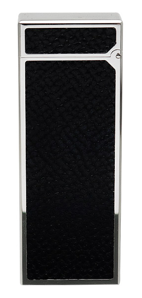 Lighters Dunhill Rollagas Bourdon Black Cowhide Palladium Plate