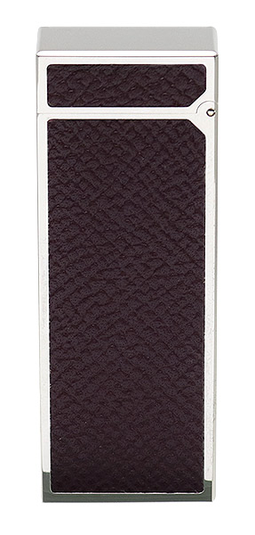 Lighters Dunhill Rollagas Bourdon Burgundy Cowhide Palladium Plate
