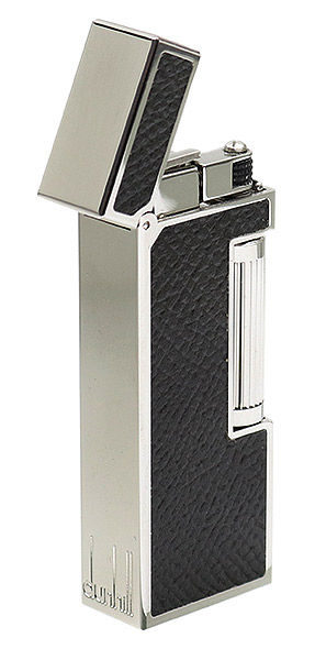 Lighters Dunhill Rollagas Grey Cowhide Palladium Plate