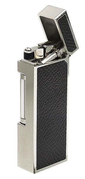 Lighters Dunhill Rollagas Grey Cowhide Palladium Plate