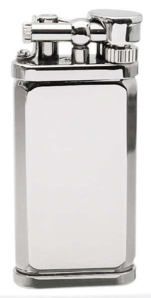 Lighters Dunhill Unique Octagonal Silver Plate
