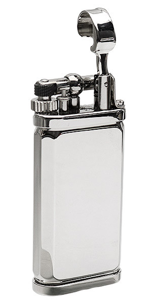 Lighters Dunhill Unique Octagonal Silver Plate