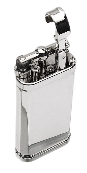 Lighters Dunhill Unique Octagonal Silver Plate