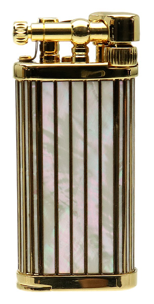 Lighters IM Corona Old Boy 2018 Lighter of the Year Gold Plated Mother of Pearl Inlay