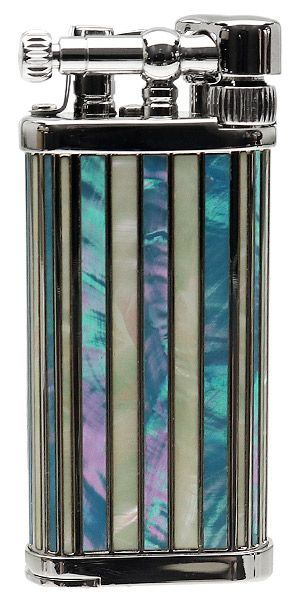 Lighters IM Corona Old Boy 2018 Lighter of the Year Rhodium Plated Mother of Pearl Inlay