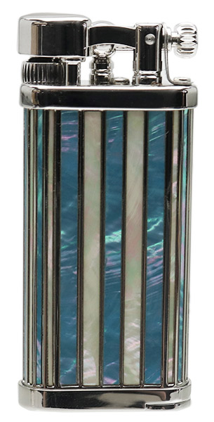 Lighters IM Corona Old Boy 2018 Lighter of the Year Rhodium Plated Mother of Pearl Inlay