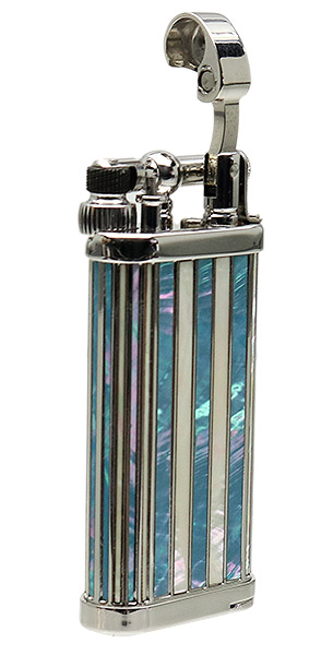 Lighters IM Corona Old Boy 2018 Lighter of the Year Rhodium Plated Mother of Pearl Inlay