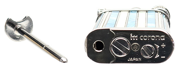 Lighters IM Corona Old Boy 2018 Lighter of the Year Rhodium Plated Mother of Pearl Inlay