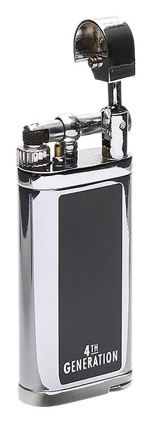 Lighters Erik Stokkebye 4th Generation Soft Flame Pipe Lighter Black