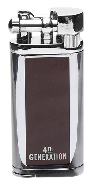 Lighters Erik Stokkebye 4th Generation Soft Flame Pipe Lighter Brown