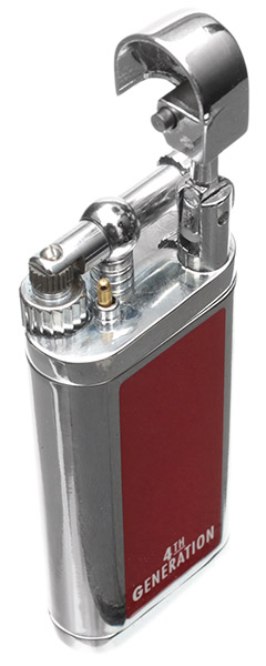 Lighters Erik Stokkebye 4th Generation Soft Flame Pipe Lighter Orange