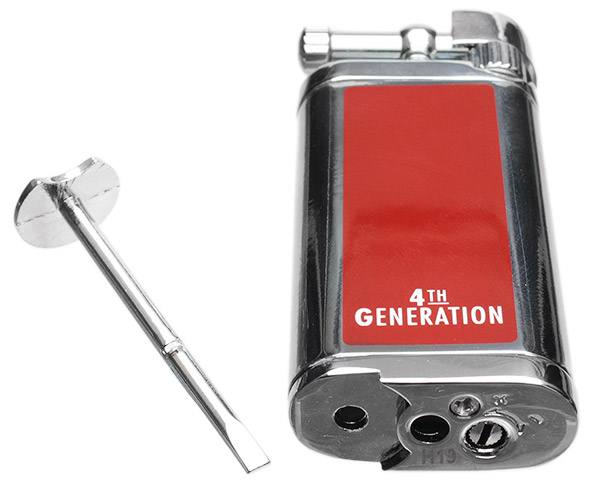 Lighters Erik Stokkebye 4th Generation Soft Flame Pipe Lighter Orange