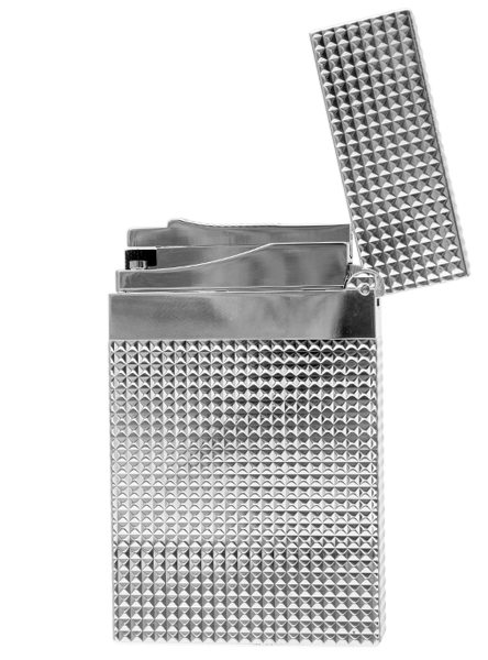 Lighters S.T. Dupont Lighter - Ligne 2 Diamond Head Silver Palladium