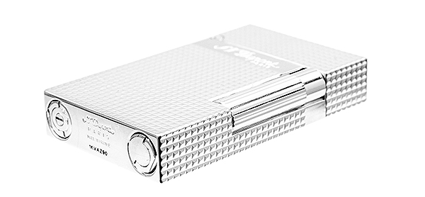 Lighters S.T. Dupont Lighter - Ligne 2 Diamond Head Silver Palladium