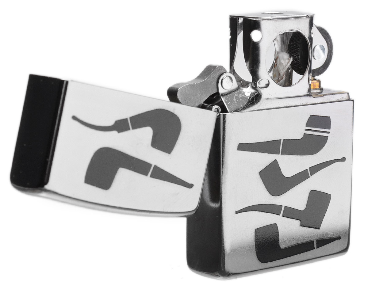 Zippo Stacked Pipes Pipe Lighter