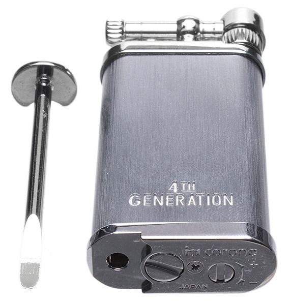 4th Generation Old Boy Platinum Pipe Lighter - IM Corona