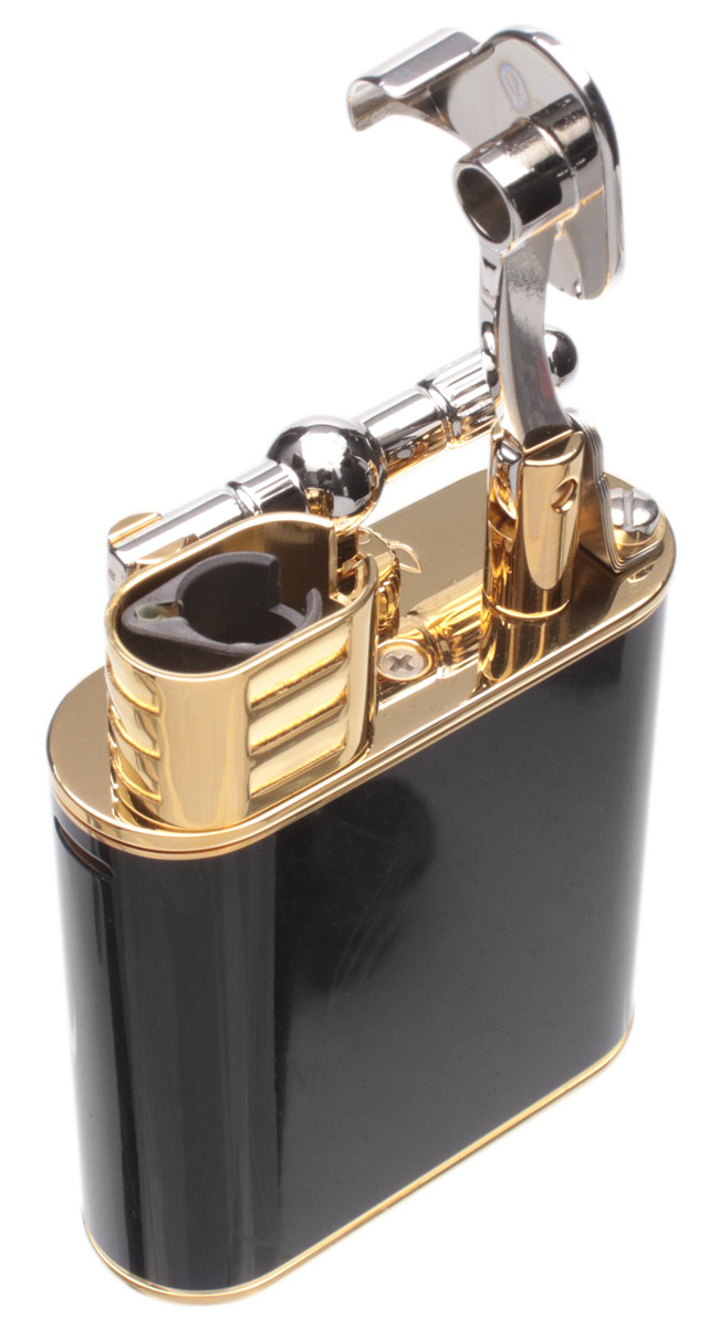 Lighters Dunhill Cigar Lighter - Unique Turbo Black Palladium & Gold Plate