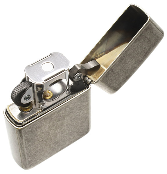Lighters Zippo Pipe Lighter - Armor Antique Silver Plate