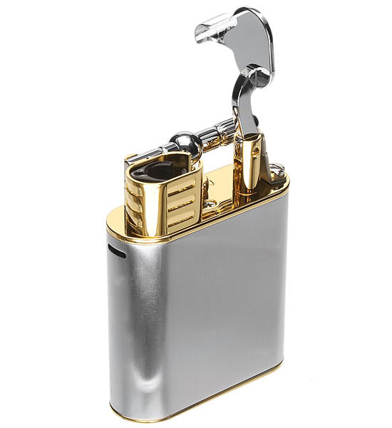 Unique Turbo Brushed Palladium Plate Lighter - Dunhill