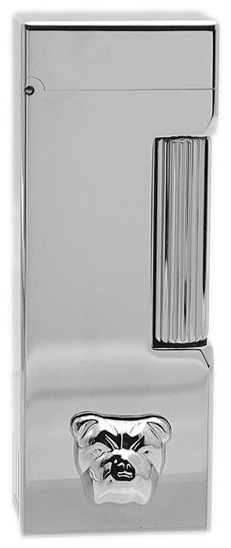 Lighters Dunhill Pipe Lighter - Rollagas Facet Bulldog Palladium Plate