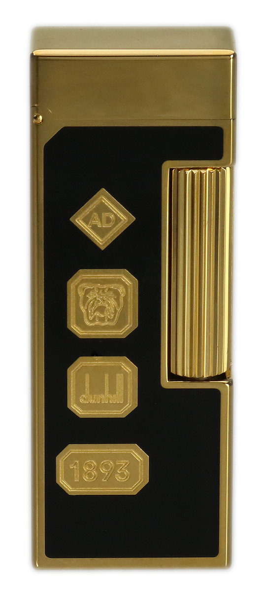 Lighters Dunhill Pipe Lighter - Rollagas Black Lacquer Hallmark