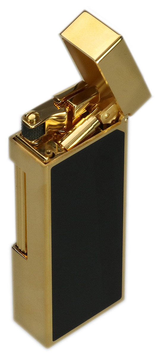 Lighters Dunhill Pipe Lighter - Rollagas Black Lacquer Hallmark